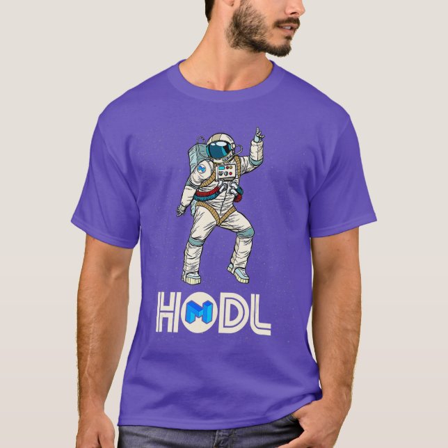 Camiseta Cryptocurrency Talk Matic Fun HODL Polygon Moon (Frente)