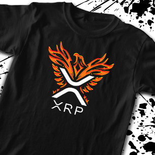 Camiseta Cryptocurrency XRP Crypto Orange Ascensão Phoenix