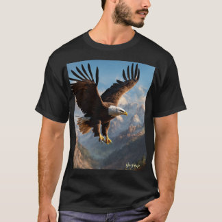Camiseta Crystal Eagle in Flight – Symbol of Independence &