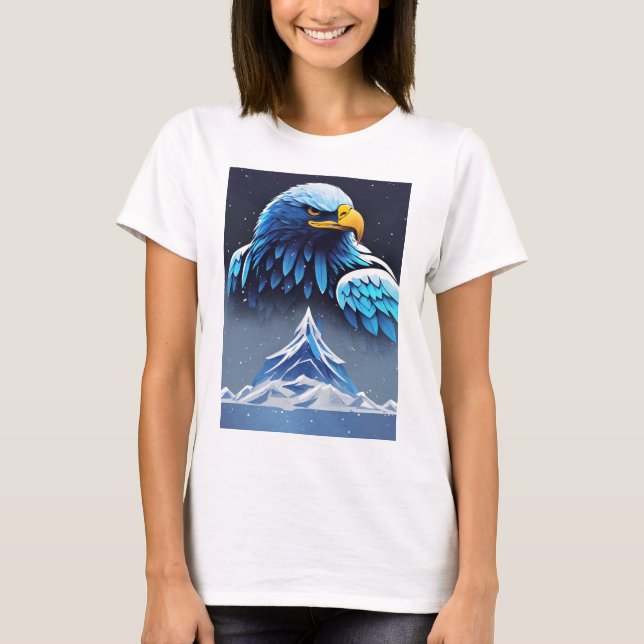 Camiseta Crystal Eagle: Libere Sua Teia Selvagem (Frente)