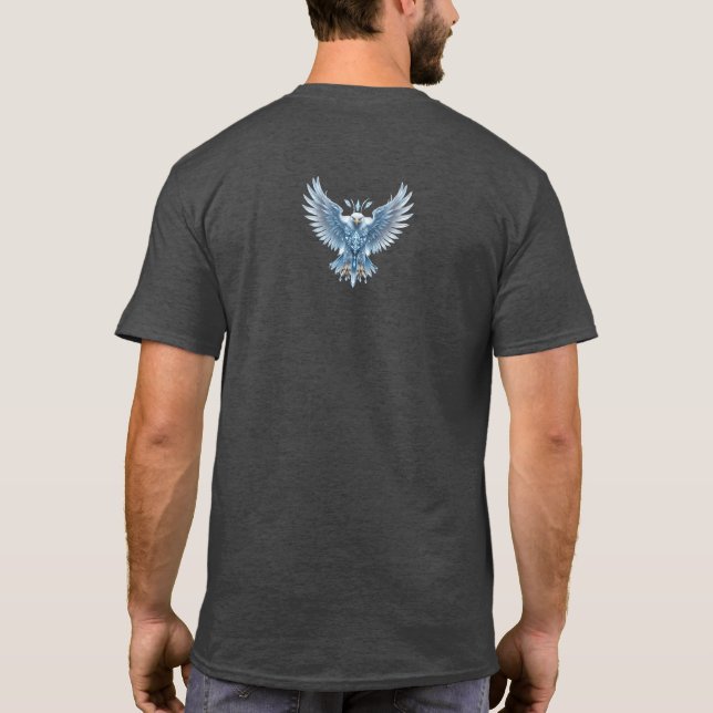 Camiseta Crystal Eagle: Símbolo da Transformação (Verso)