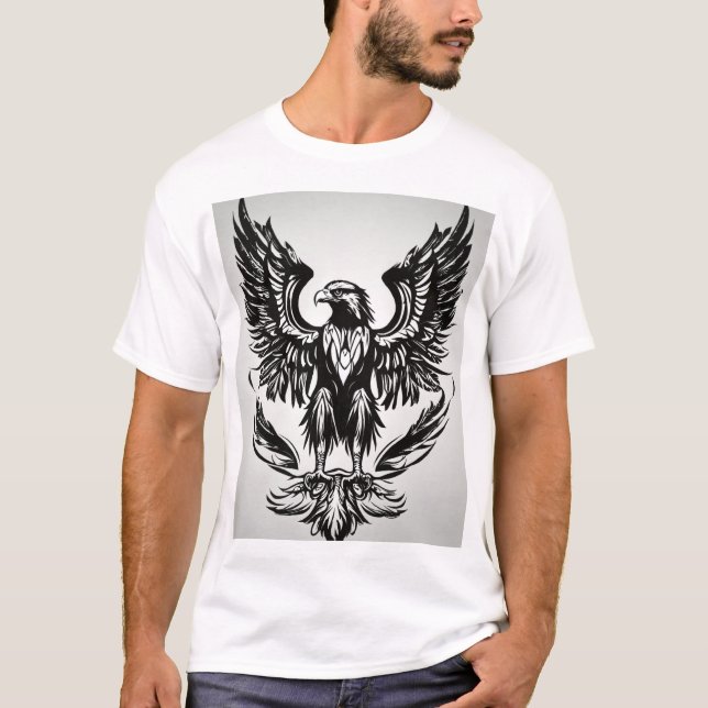 Camiseta Crystal Eagle T-Shirt: Espírito Selvagem Liberado (Frente)