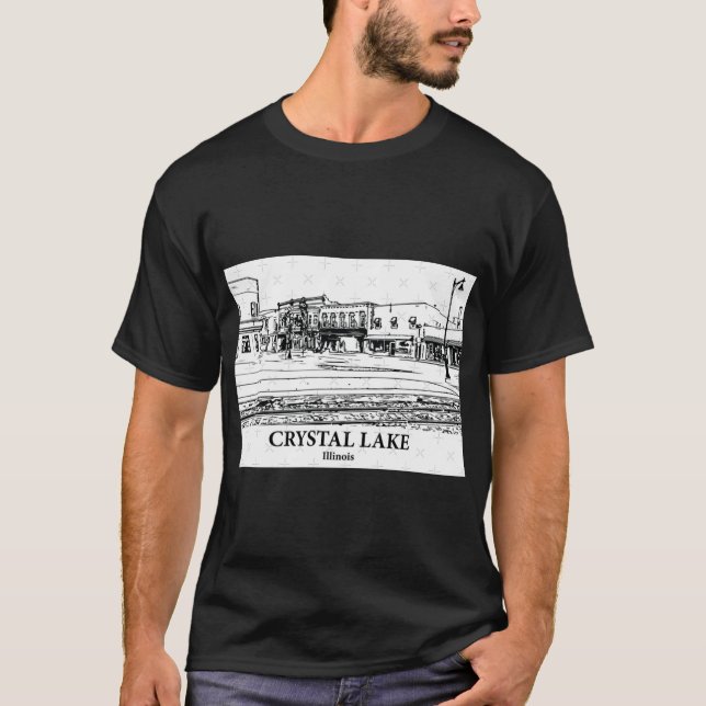 Camiseta Crystal Lake Illinois 1 (Frente)