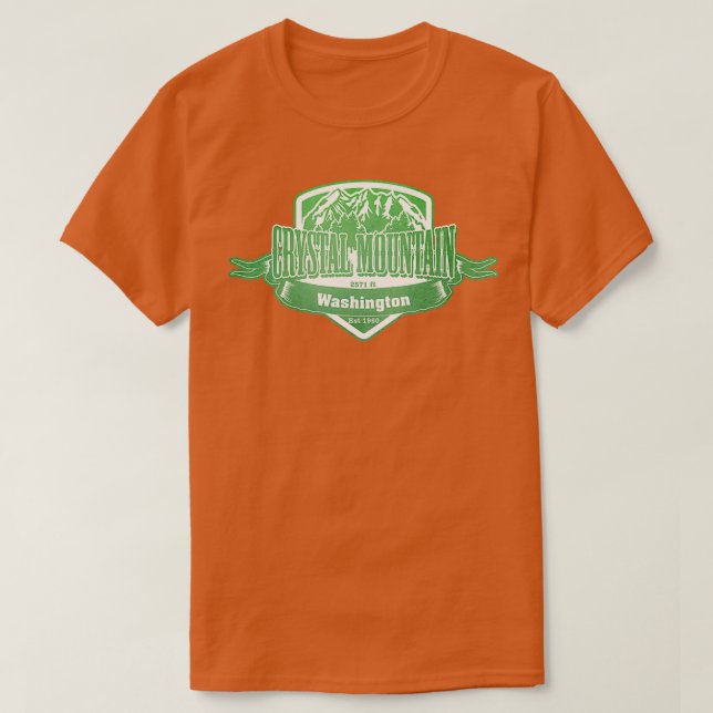 Camiseta Crystal Mountain Washington Ski Resort (Frente do Design)