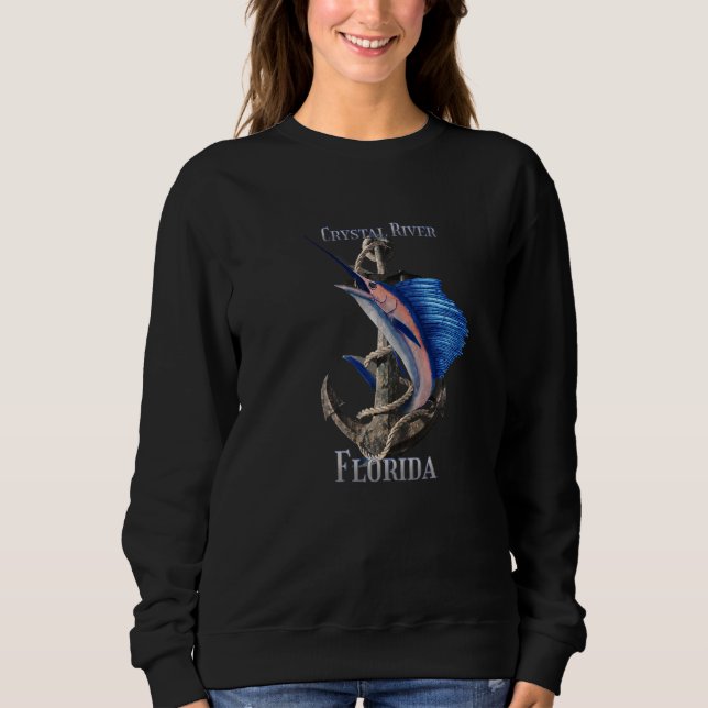 Camiseta Crystal River Florida Swordfish Marlin Ocean Fishi (Frente)