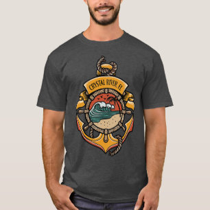 Camiseta Crystal River Florida West Coast Beaches Boating F