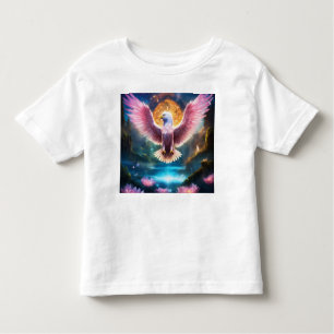Camiseta Crystal Soar: Tee de Águia de Transformação Simból