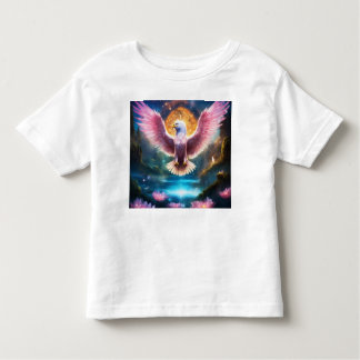 Camiseta Crystal Soar: Tee de Águia de Transformação Simból