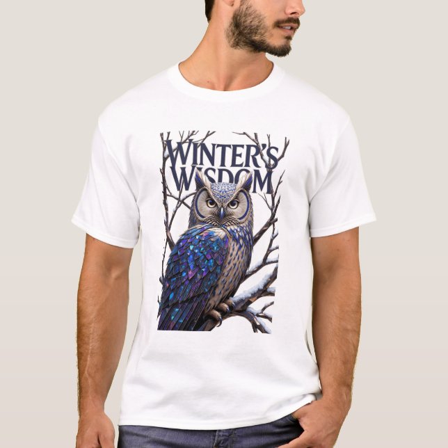 Camiseta Crystalized Forest Owl T-Shirt, Premium  (Frente)