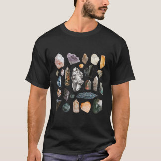 Camiseta Crystals Rocks Minerals Gemstones Ores Goblincore