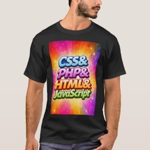 Camiseta CSS e PHP e HTML e JavaScript