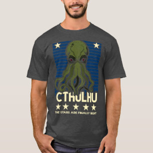 Camiseta Cthulhu As Estrelas estão finalmente certas 3