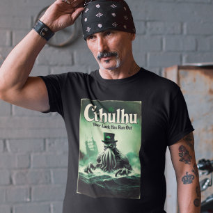 Camiseta Cthulhu Dia de São Patrício Sua Sorte Acabou