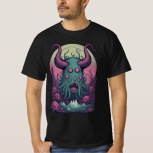 Camiseta Cthulhu Ilusão da Loucura do horror - Muitos olhos