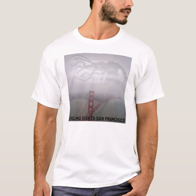 Camiseta Cthulhu observa San Francisco (Frente)