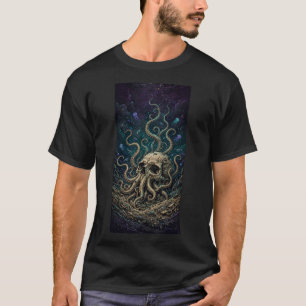 Camiseta Cthulhu Skull — Deep One Rising