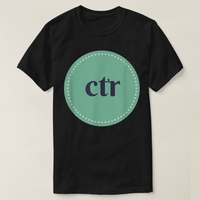 Camiseta CTR Círculo de Recorte LDSMormon (Frente do Design)