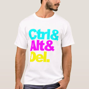 Camiseta Ctrl Alt Del, geek