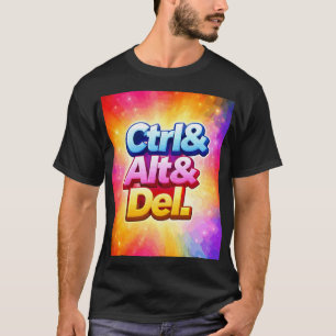 Camiseta ctrl alt del geek