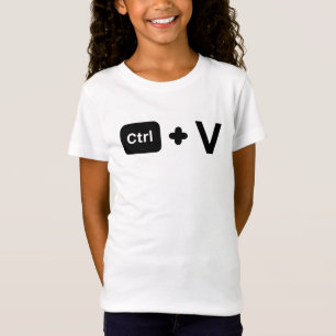 Camiseta CTRL C CTRL V/Família/Pai Correspondente Mãe E E