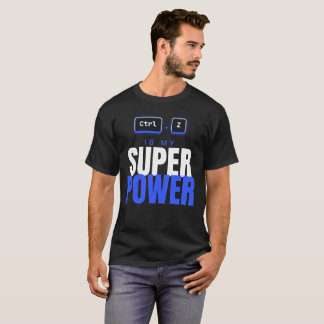 Camiseta Ctrl Z é meu superpoder