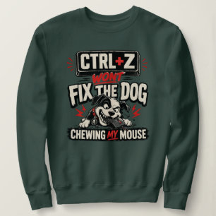 Camiseta CTRL + Z Não Vai Consertar o Cachorro Roendo Meu M