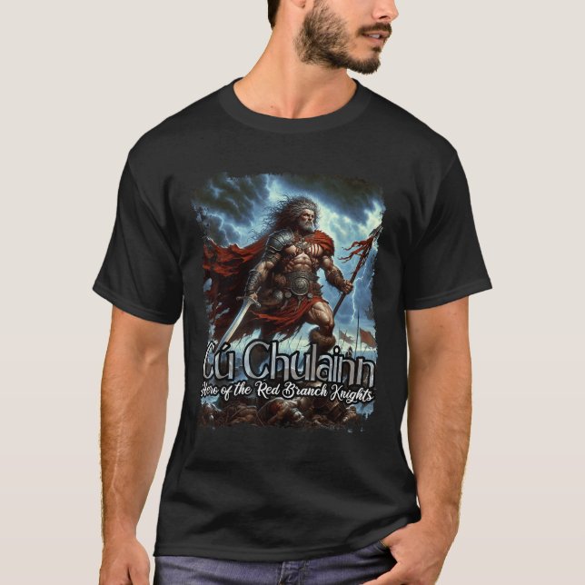 Camiseta Cu Chulainn Celtic Irish Mythology War Deus (Frente)