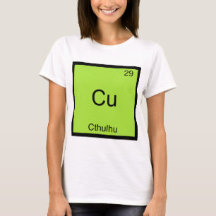 Camiseta Cu - Símbolo de Elemento de Química Diver