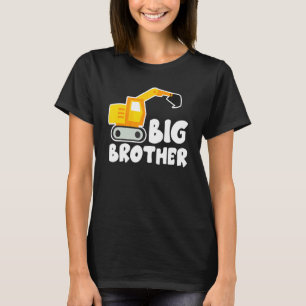 Camiseta Cuada de Escavador do Grande Irmão Trator Toddler