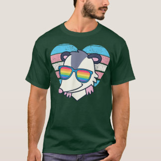 Camiseta Cuada Ogambm Pride Trans Flag Rainbow Sunglass L