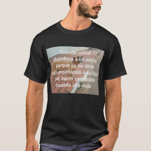 Camiseta cuando abandona um perro un