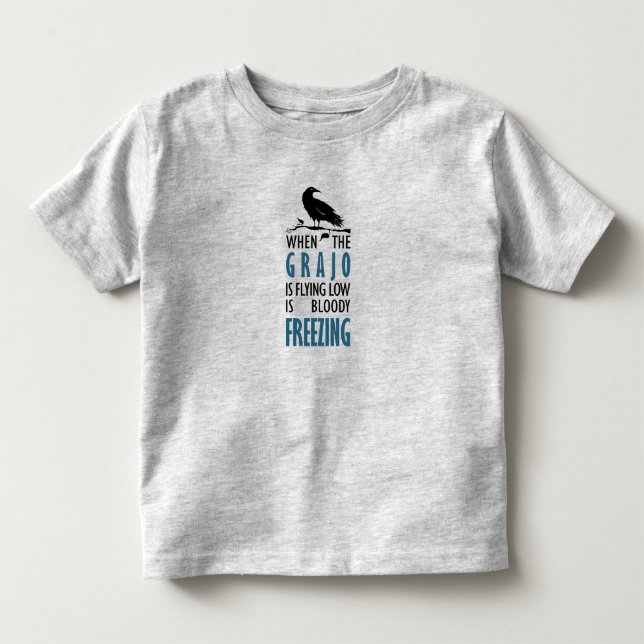 Camiseta Cuando el grajo vuela bajo (Frente)