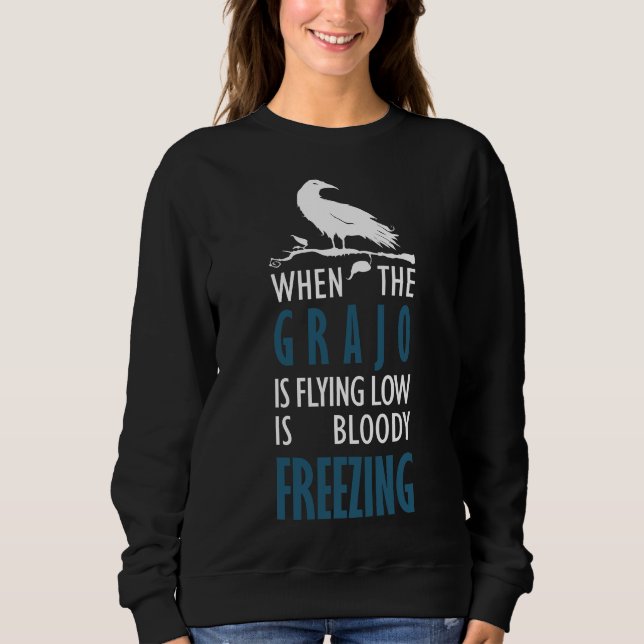 Camiseta Cuando el grajo vuela bajo (Frente)