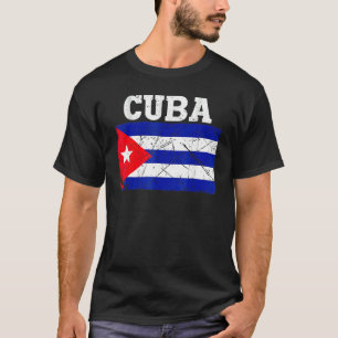 Camiseta Cuba: Bandeira Patriótica Vintage em Descanso