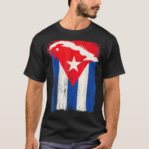 Camiseta Cuba: Bandeira Suporte País Cubano Mapa Gráfico Cu