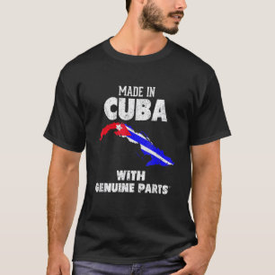 Camiseta Cuba com orgulho cubano genuíno de peças