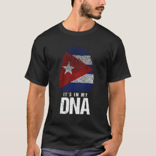 Camiseta Cuba Dna Nascer Bandeira Cubana Havana