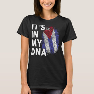 Camiseta Cuba é o meu DNA Men Mulheres Cubanas Bandeira His