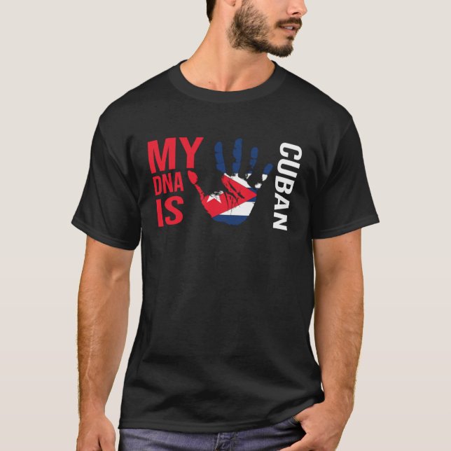 Camiseta Cuba flag my Cuban DNA Cuba holiday Cuba (Frente)