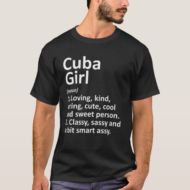 Camiseta CUBA GIRL MO MISSOURI Funny City Home Gift (Frente)