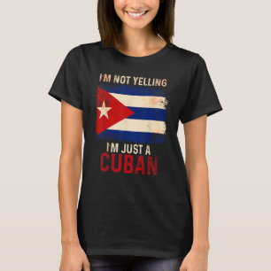Camiseta Cuba Gritando Bandeira Cubana Havana