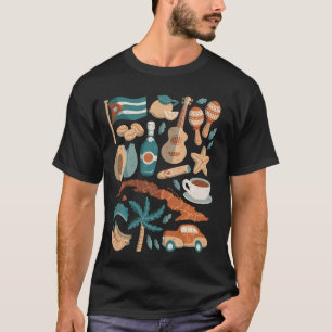 Camiseta Cuba Havana Cigar Rum Caribe Rumba Colonial