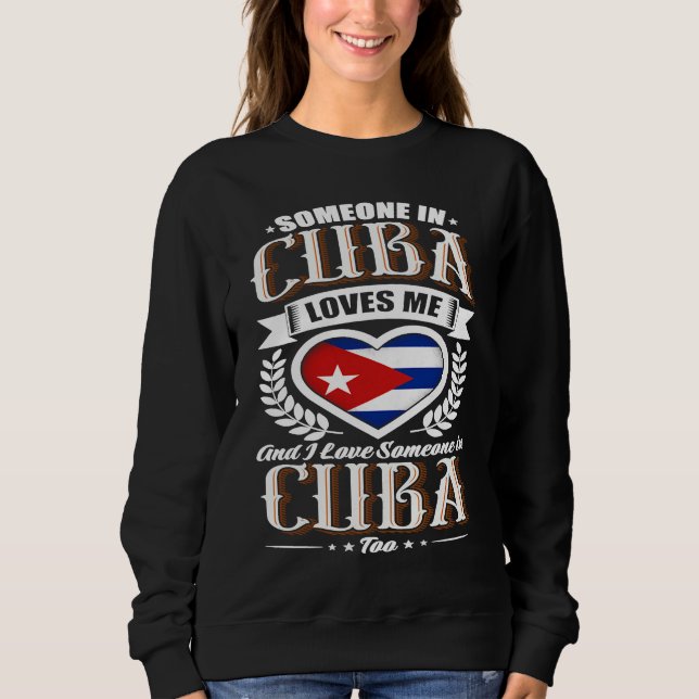 Camiseta Cuba Heart Flag Someone in Cuba Loves Me (Frente)