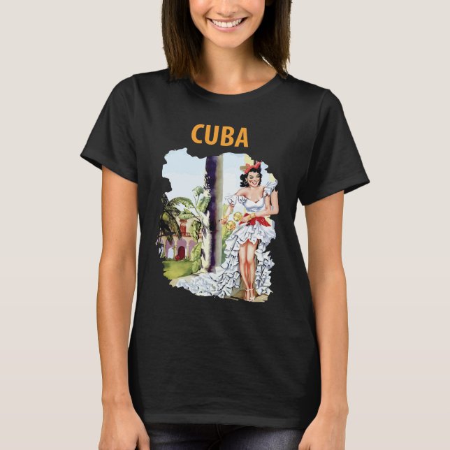 Camiseta Cuba, Ilha Holiday (Frente)