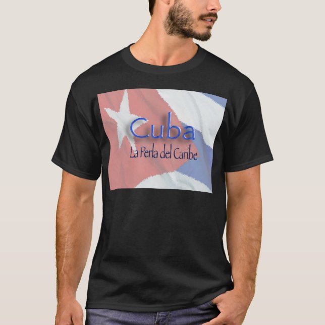 Camiseta CUBA - La Perla del Caribe (Frente)