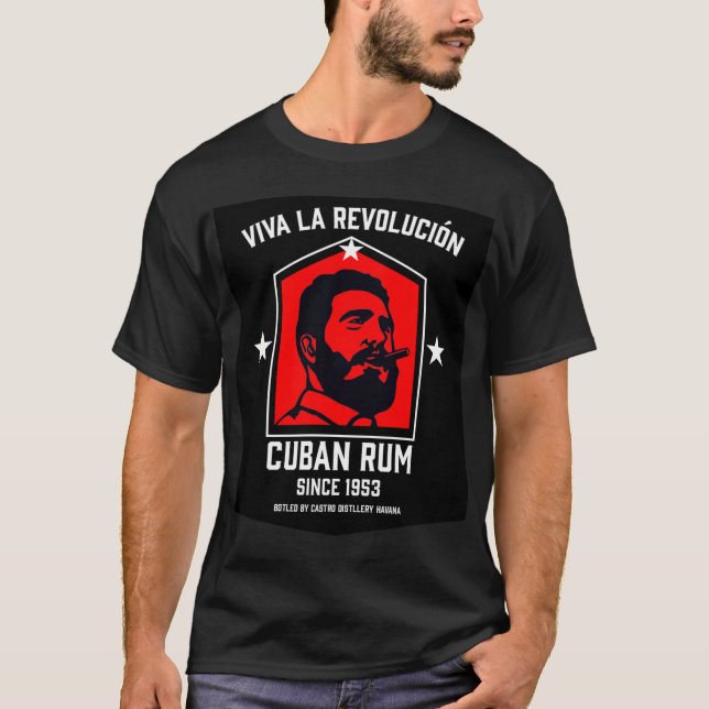 Camiseta Cuba Libre Rum Drinkers Revolução (Frente)