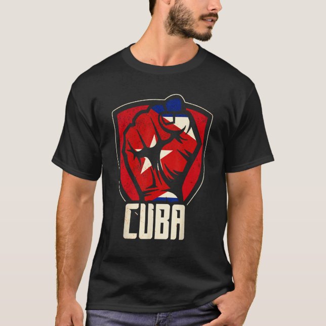 Camiseta Cuba Love Cuban Flag Havana Communism Socialism (Frente)