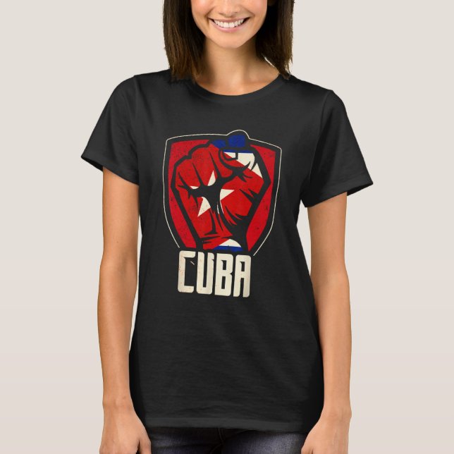 Camiseta Cuba Love Cuban Flag Havana Communism Socialism (Frente)