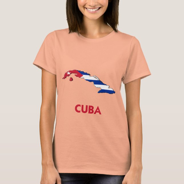 CAMISETA CUBA MAP (Frente)