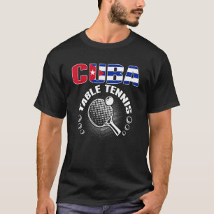 Camiseta Cuba Mesa de suporte à Tênis de Equipe de Ping Po
